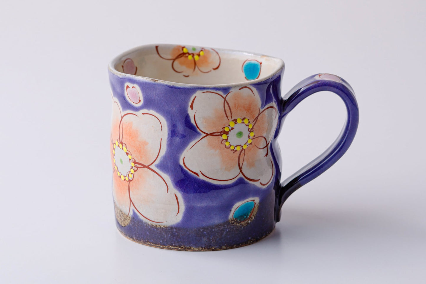 Zoho Gama Mug Violet Flowers バイオレット花