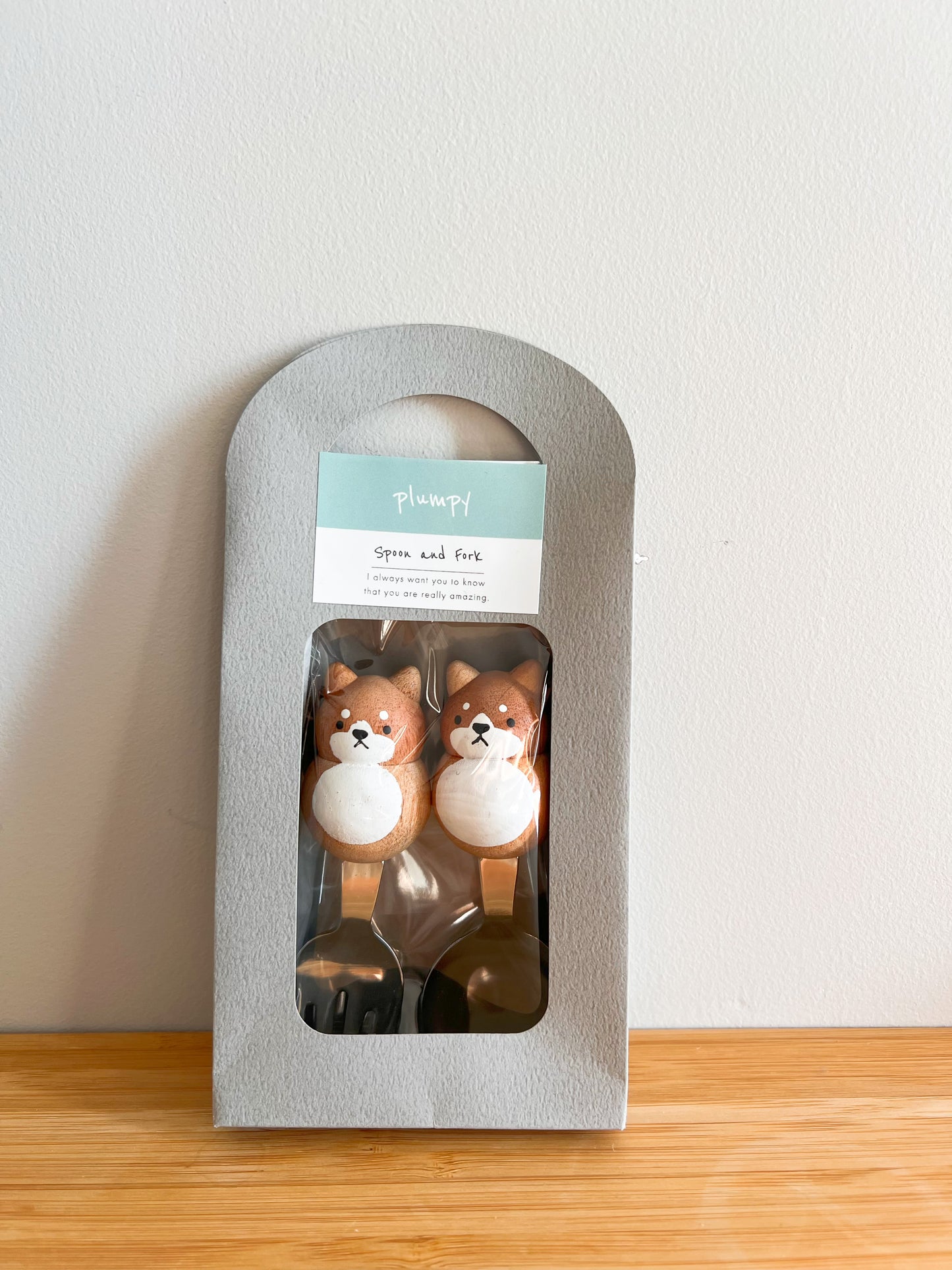 Plumpy Poco Cute Animal Japanese Spoon and Fork Gift set
