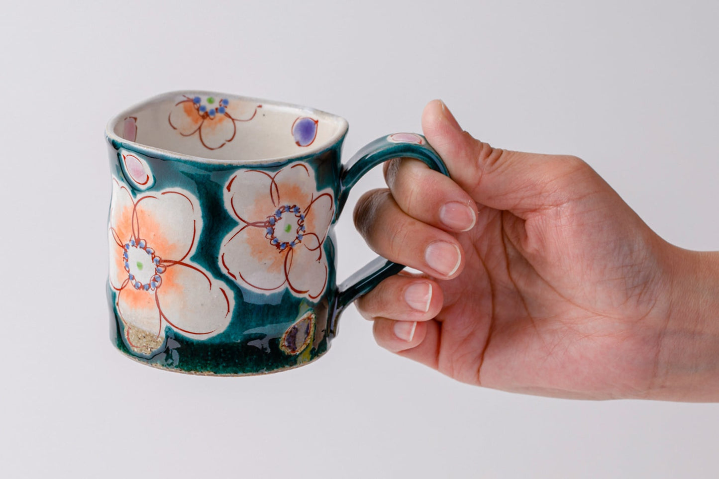 Zoho Gama Mug 釉彩花