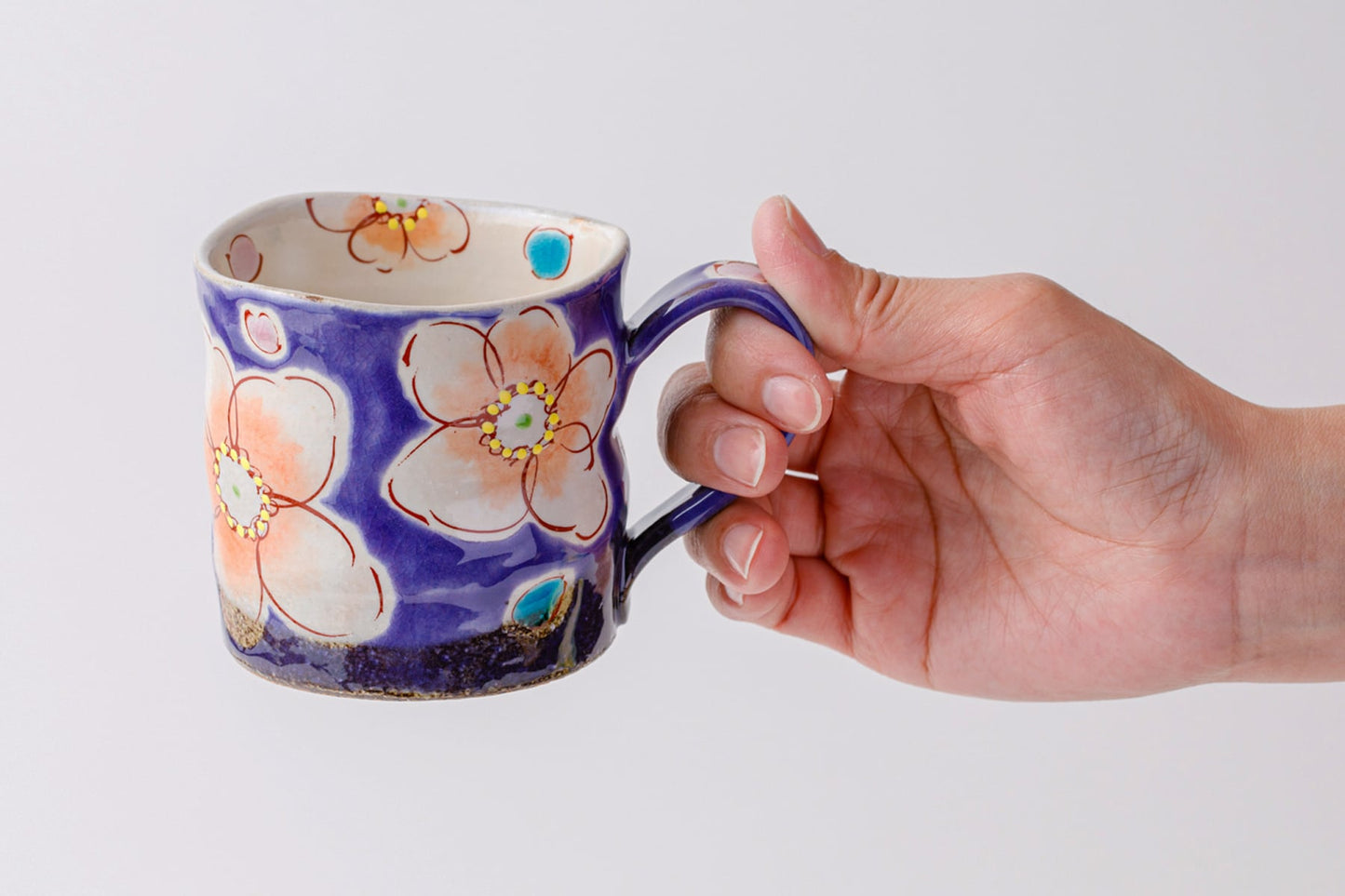 Zoho Gama Mug Violet Flowers バイオレット花