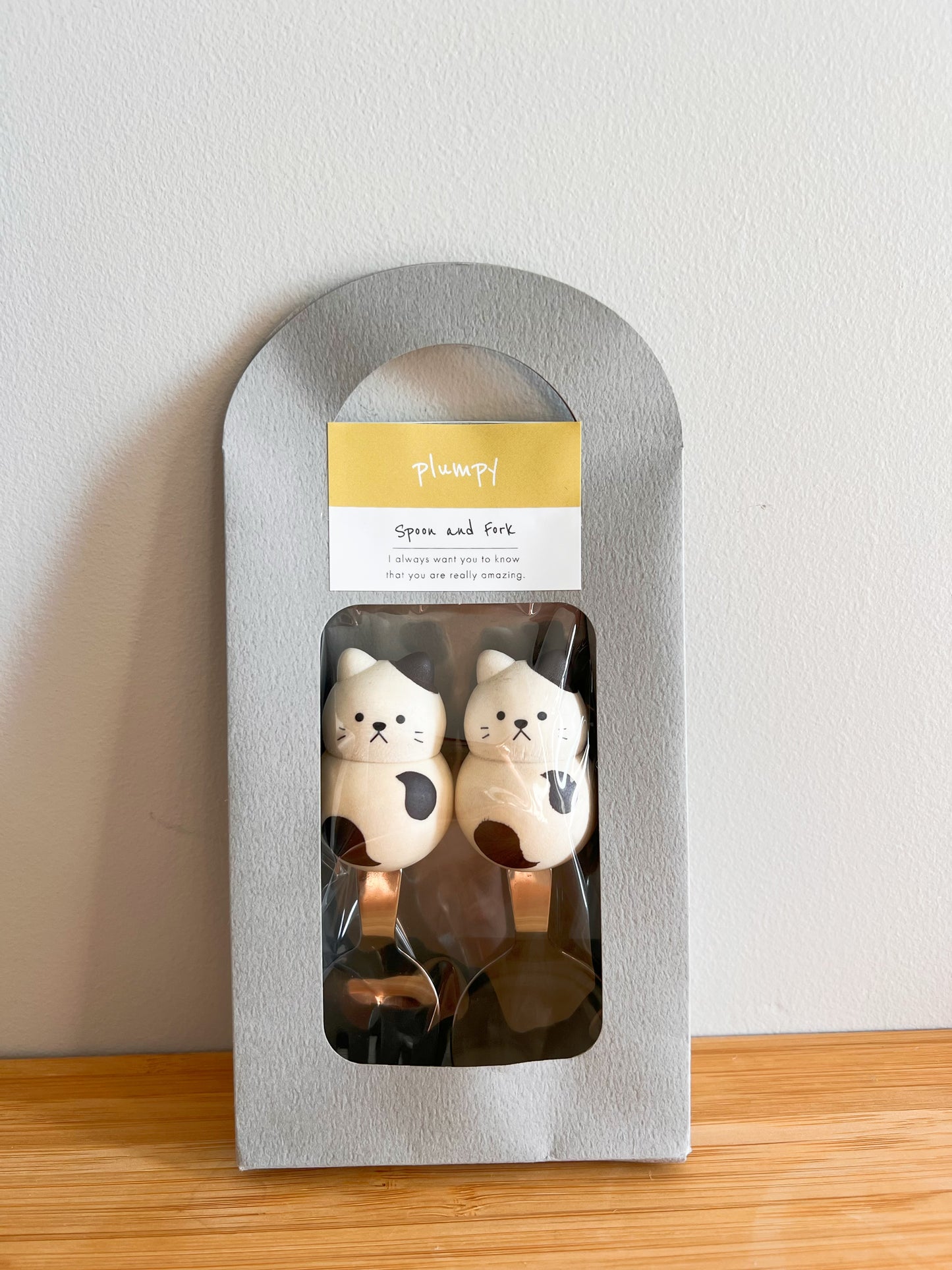 Plumpy Poco Cute Animal Japanese Spoon and Fork Gift set