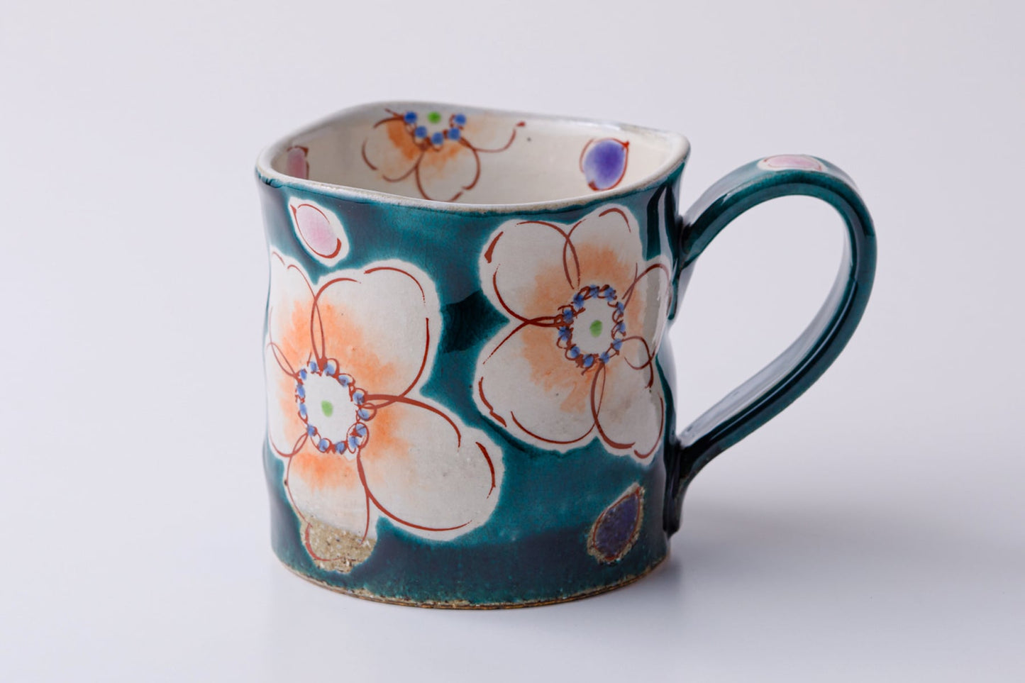 Zoho Gama Mug 釉彩花