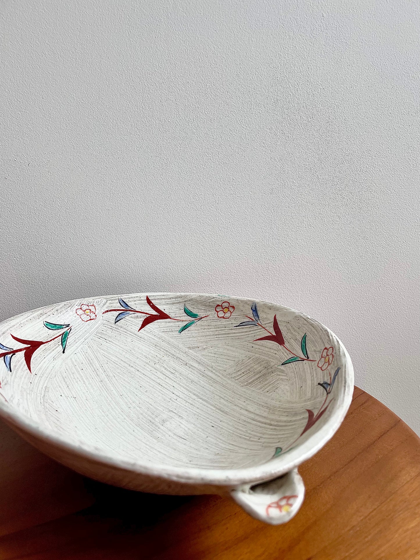 Zoho Gama Large Bowl 色絵花 片口鉢
