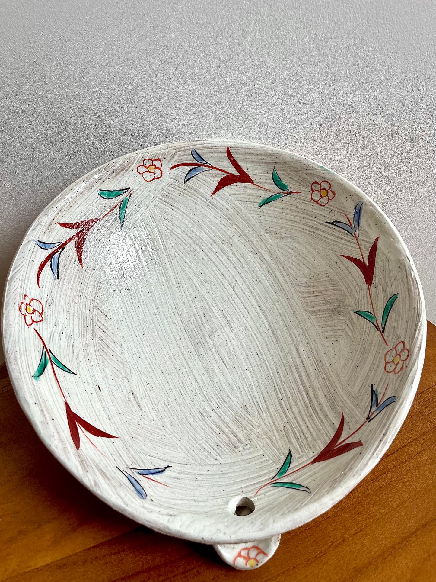 Zoho Gama Large Bowl 色絵花 片口鉢