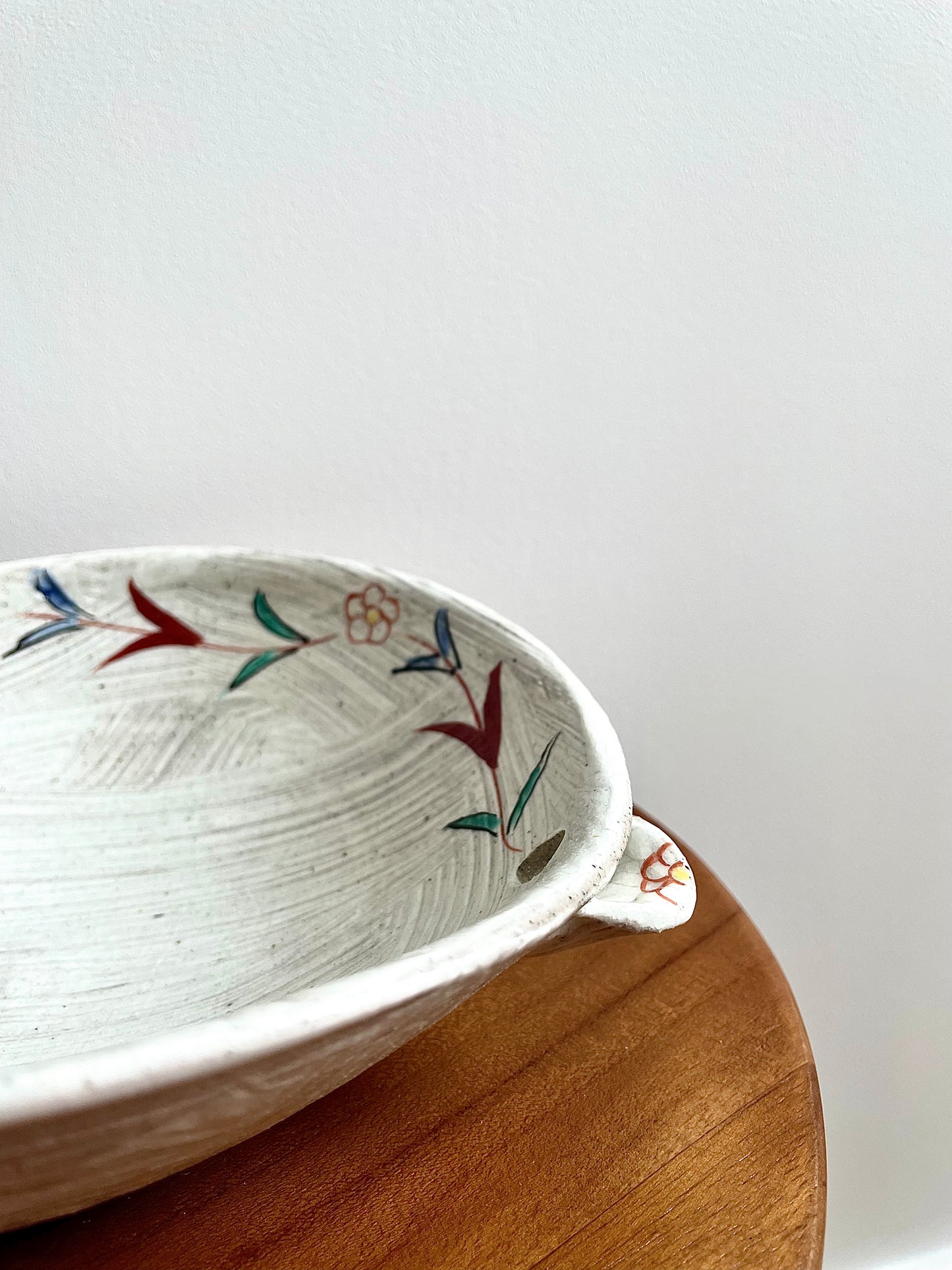 Zoho Gama Large Bowl 色絵花 片口鉢