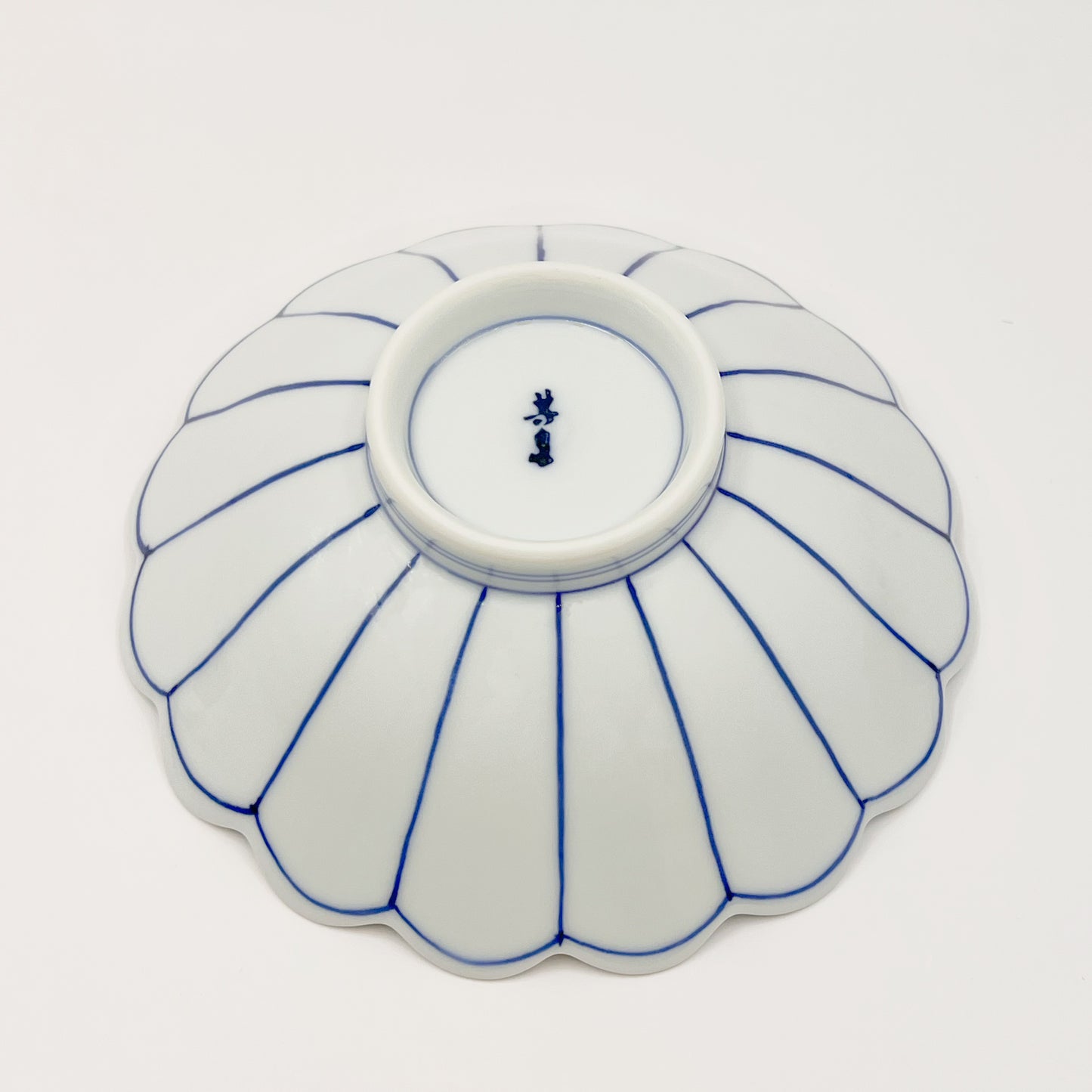 Chrysanthemum Painting Small Bowl 染付内外菊絵小鉢