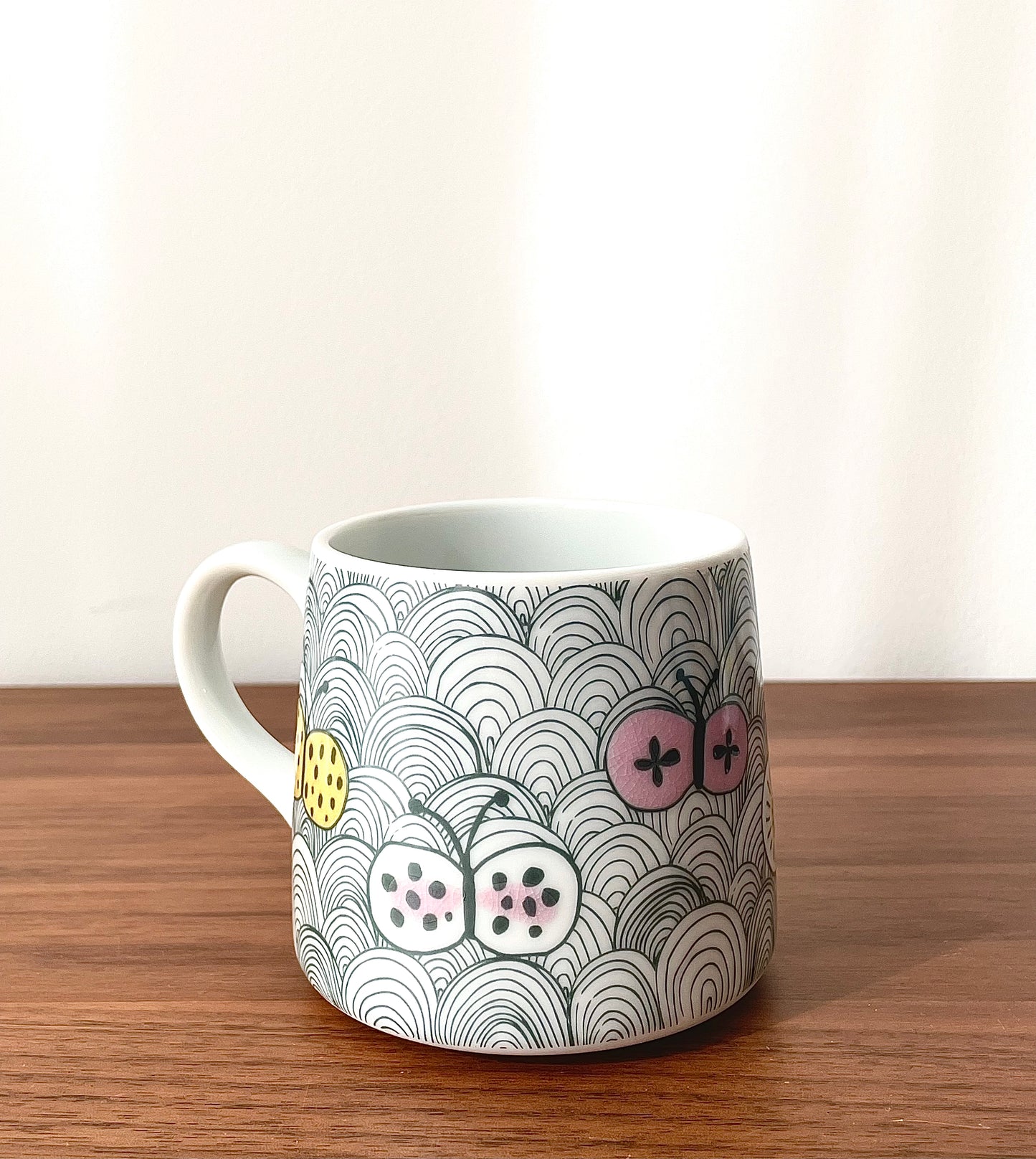 Butterfly Print Mug - Harekutani