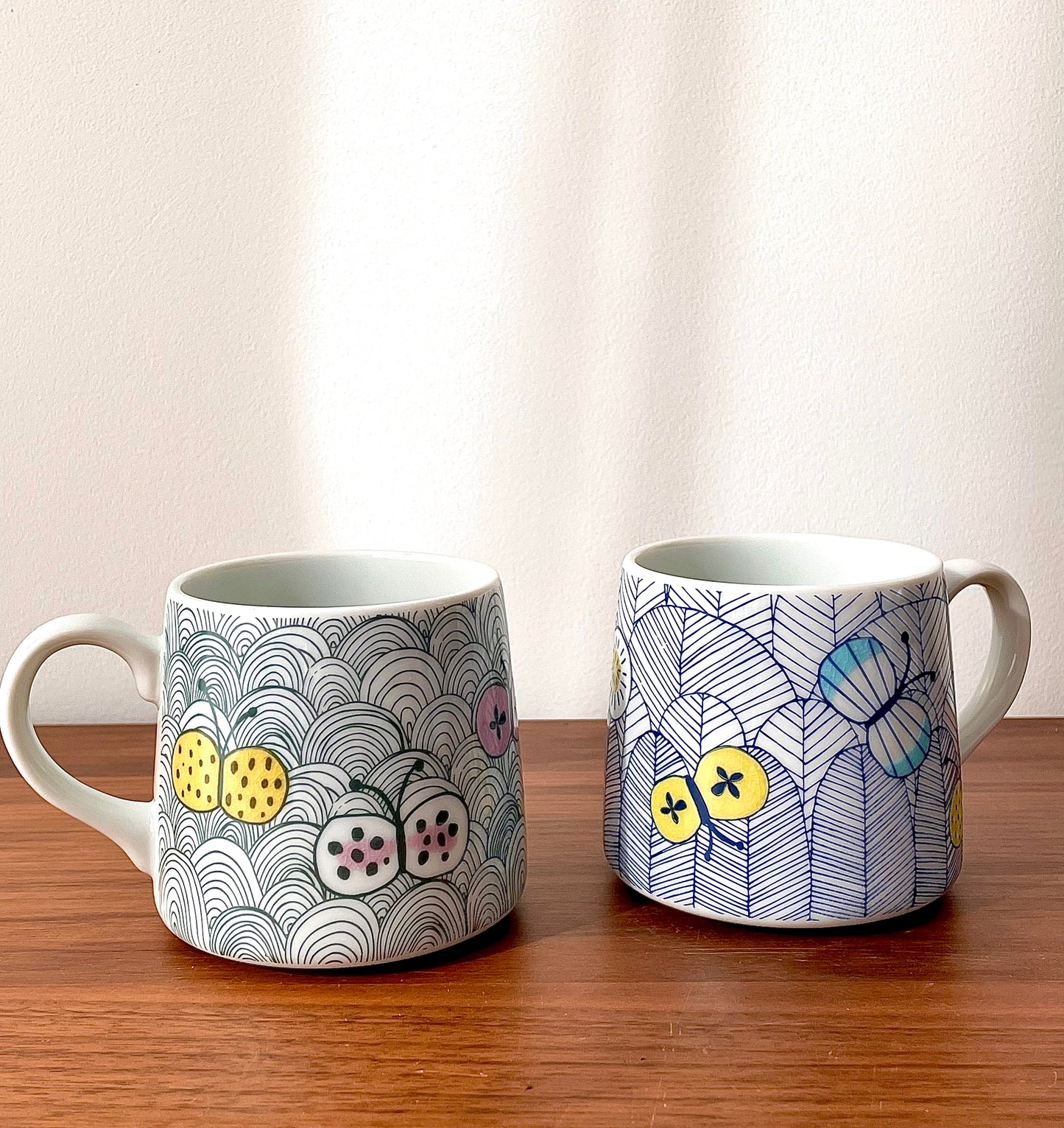 Butterfly Print Mug - Harekutani
