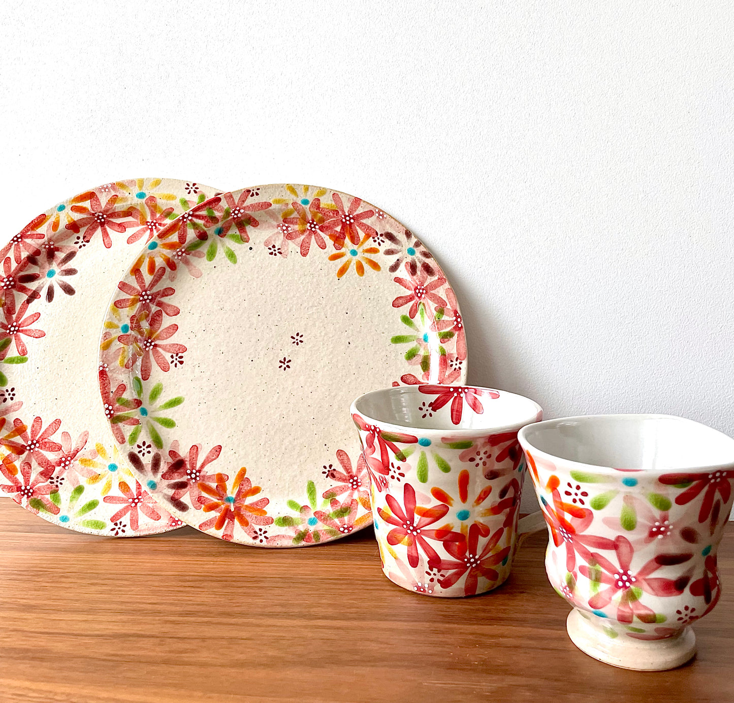 Flower Pattern Large Plate 虚空藏窑花の宴