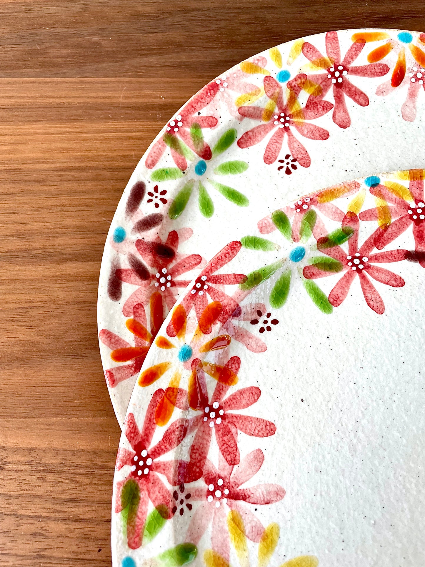 Flower Pattern Large Plate 虚空藏窑花の宴