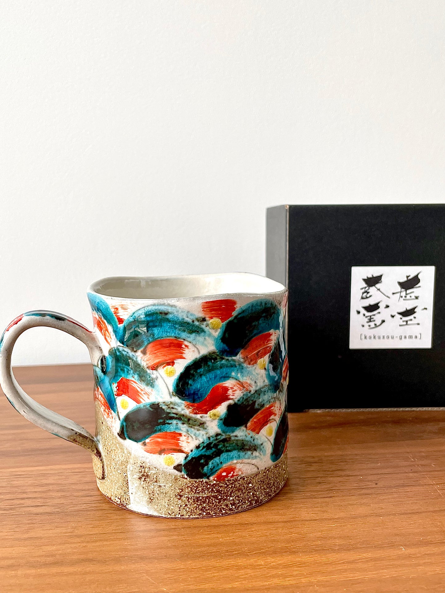 Mug - 虚空藏窑 古染海波紋
