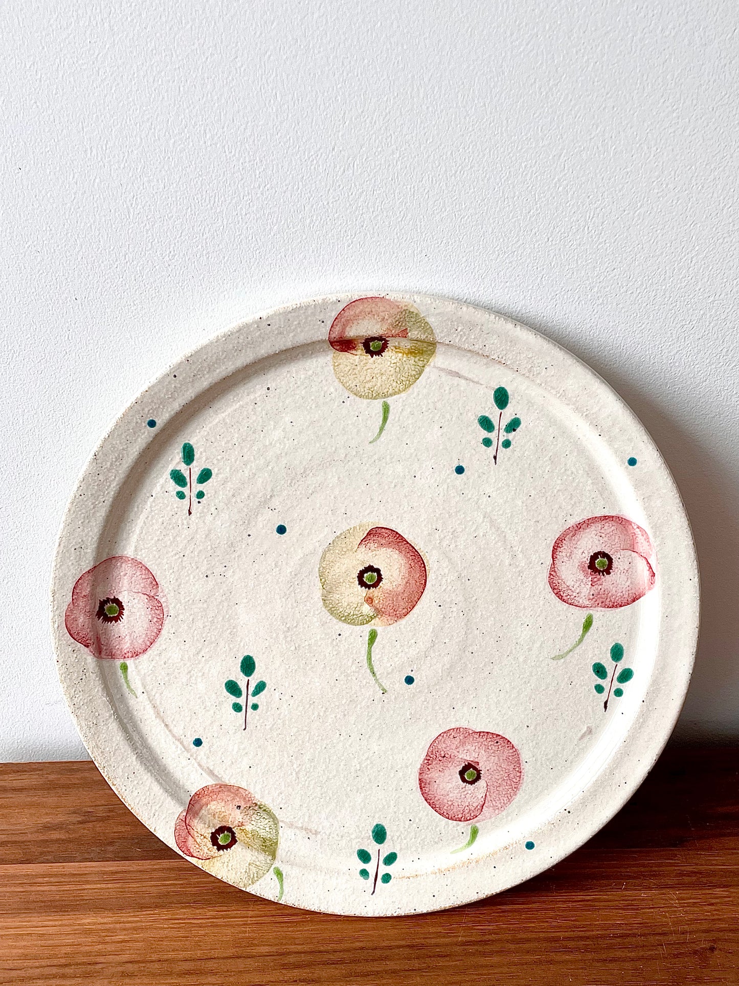 Poppy Flowers Plate