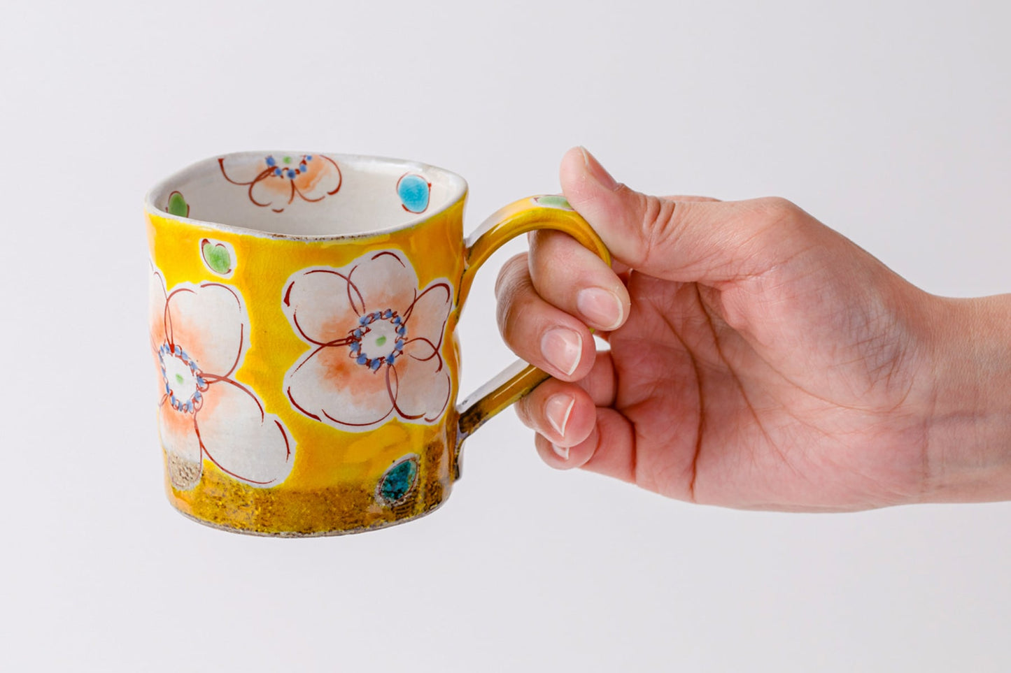 Zoho Gama Mug Buttercup Charm ｲｴﾛｰ花うらら