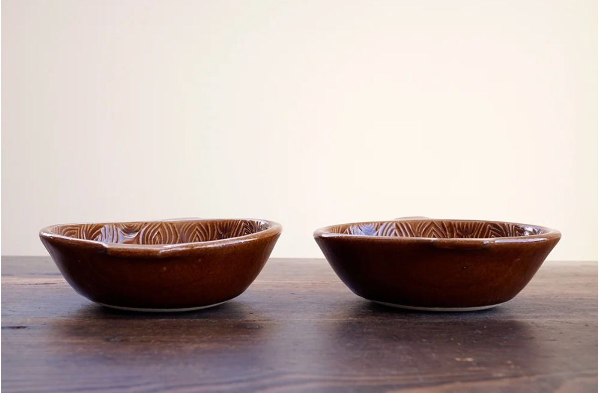 Yoshizawa Handmade Caramel Color Small Bowl