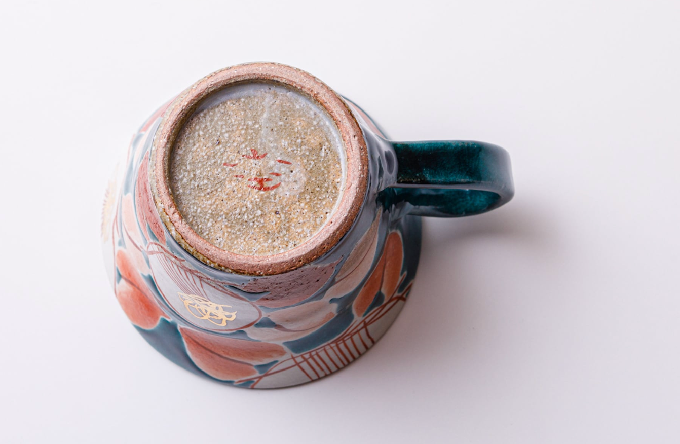 虚空藏窑 Mug 釉彩花