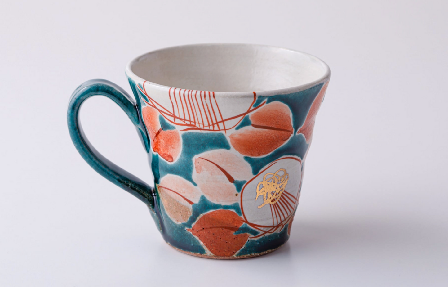 虚空藏窑 Mug 釉彩花