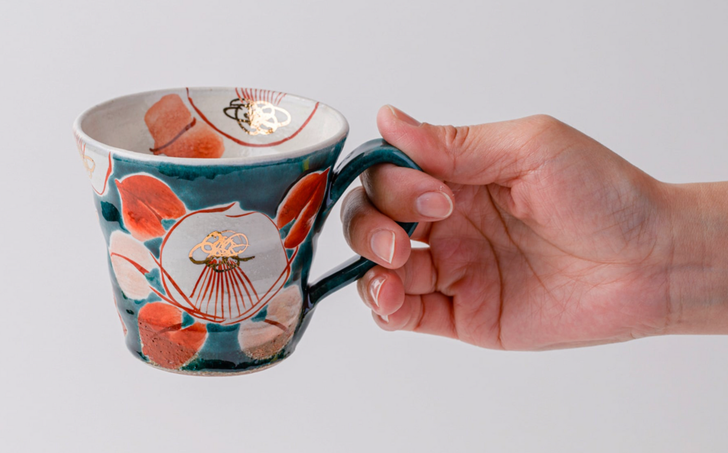 虚空藏窑 Mug 釉彩花