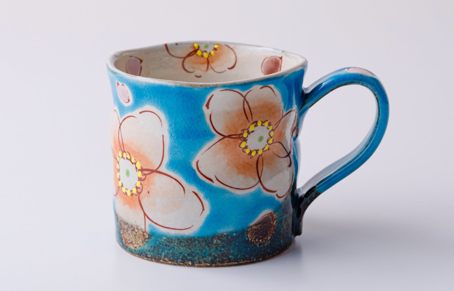 虚空藏窑 Mug Flowers マグカップ トルコ花うらら