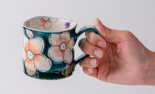 虚空藏窑 Mug マグカップ 釉彩花うらら