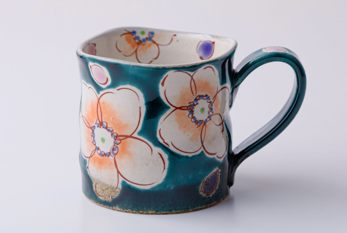 虚空藏窑 Mug マグカップ 釉彩花うらら