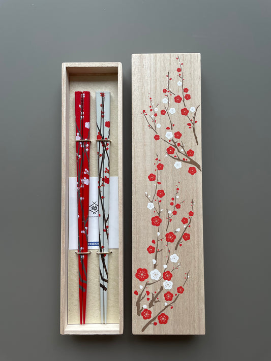 Flower Print Chopsticks Set