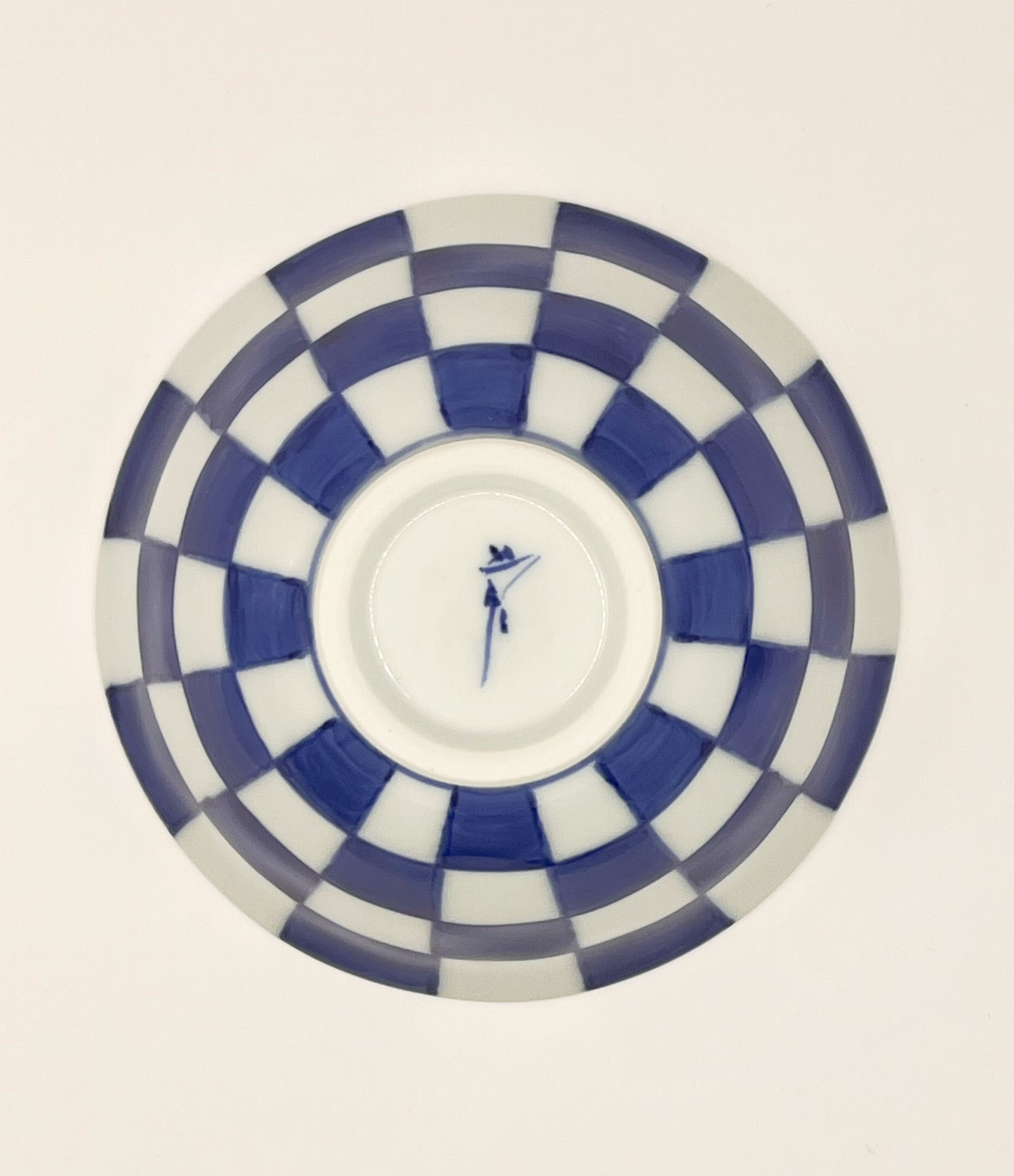 Blue and White Small Checkerboard Bowl