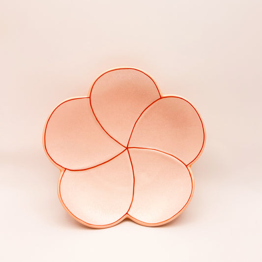 Pink Flower Shaped Side Plate 梅形皿