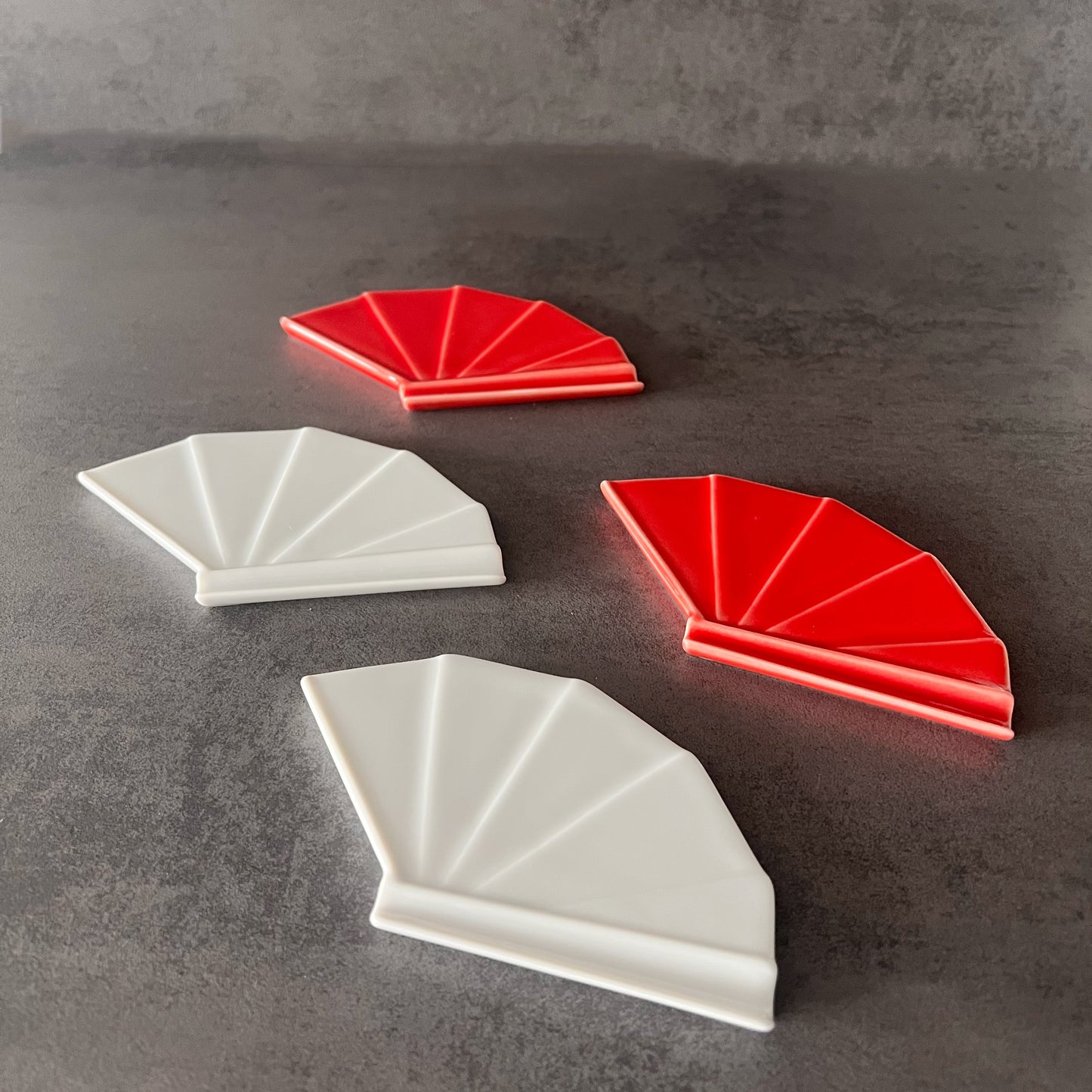 Japanese Fan-shaped side plates