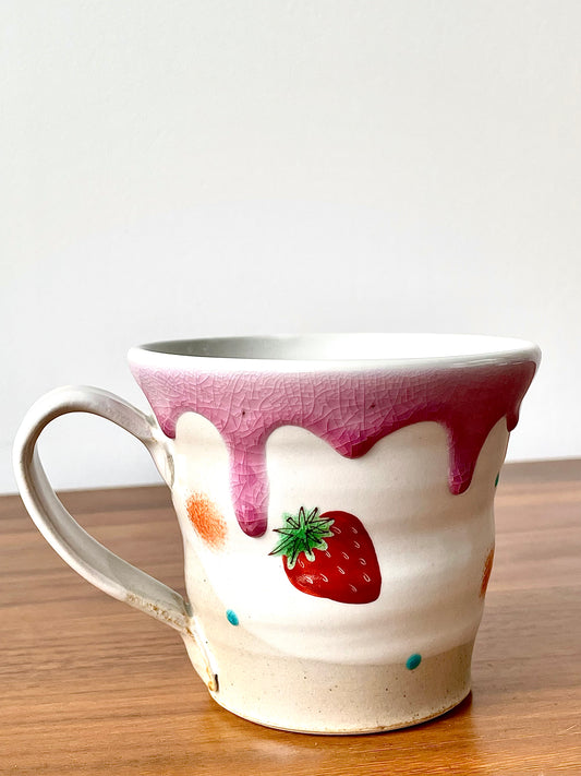 Mug with Strawberry Print