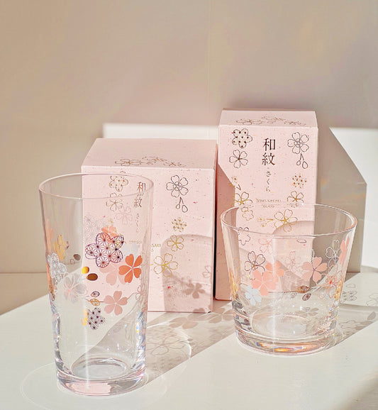 Toyosasaki Sakura Glass (with pink gift box)